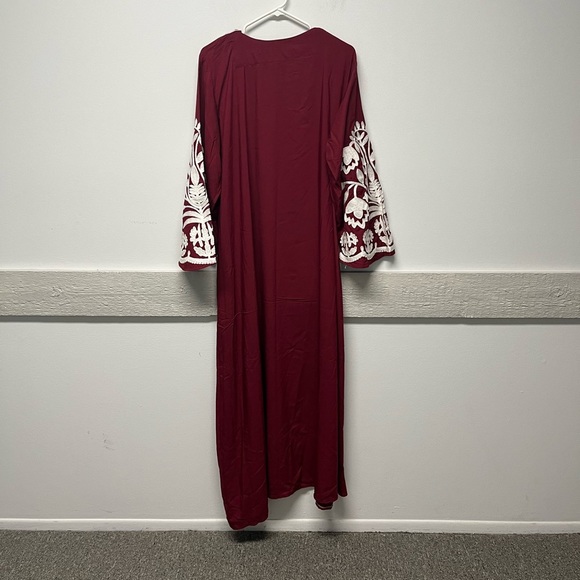 Boutique Embroidered Dress Gown Abaya - Picture 3 of 5